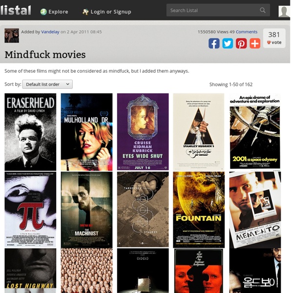 Mindfuck Movies list