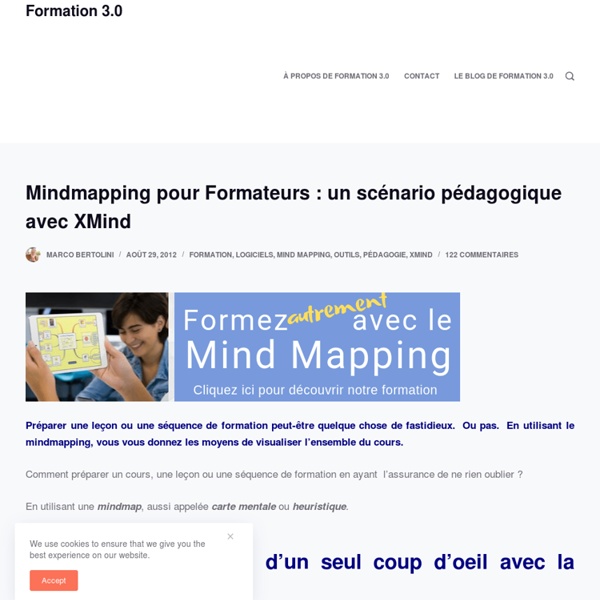Mindmapping pour Formateurs : un scénario pédagogique avec XMind