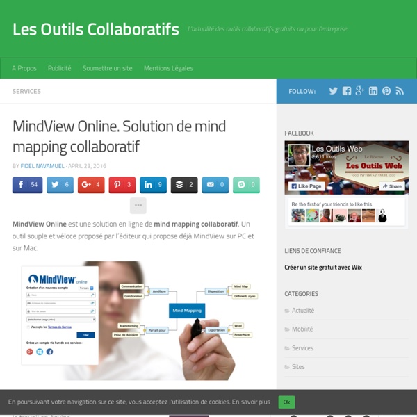 MindView Online. Solution de mind mapping collaboratif