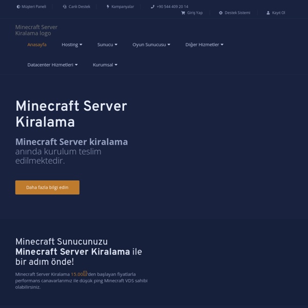Minecraft server kiralama, Minecraft sunucu kiralama