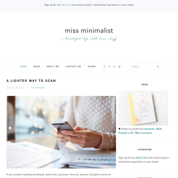 Miss minimalist