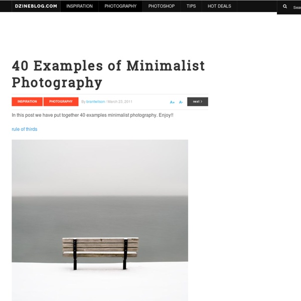 40 Examples of Minimalist Photography at DzineBlog.com - Design Blog &...