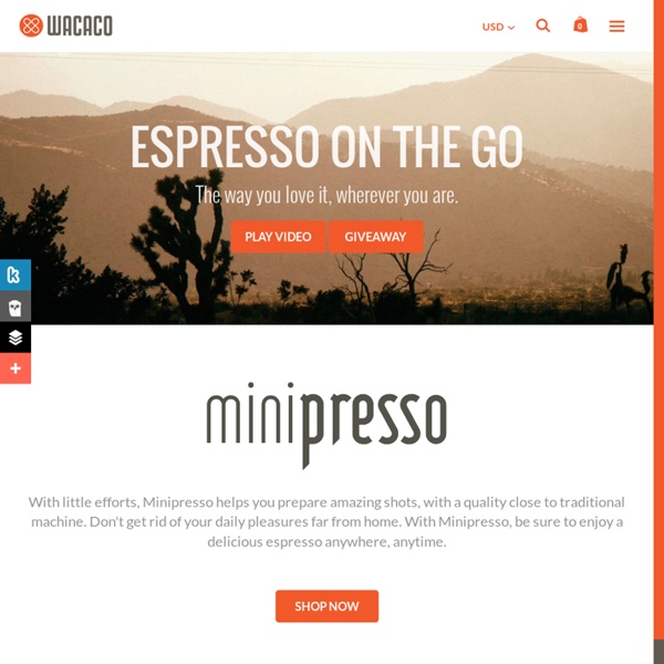 MINIPRESSO - Hand powered portable espresso machine.