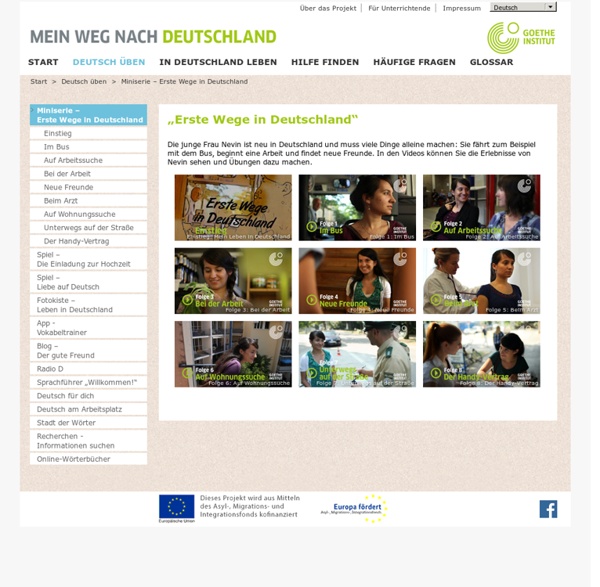 Deutsch üben - Deutsch üben - Miniserie – Erste Wege in Deutschland - Goethe-Institut