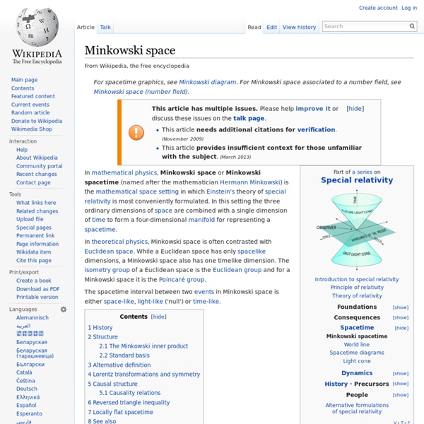 Minkowski space