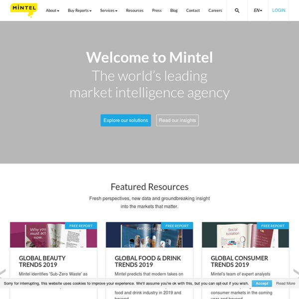 Mintel: Global Market Research & Market Insight