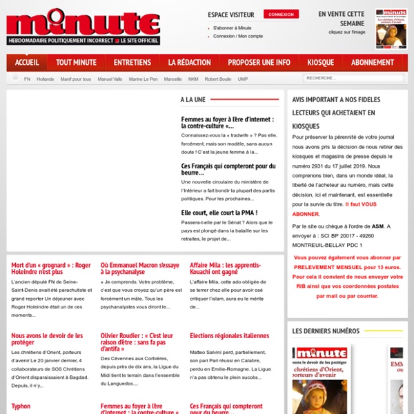 Minute- Accueil