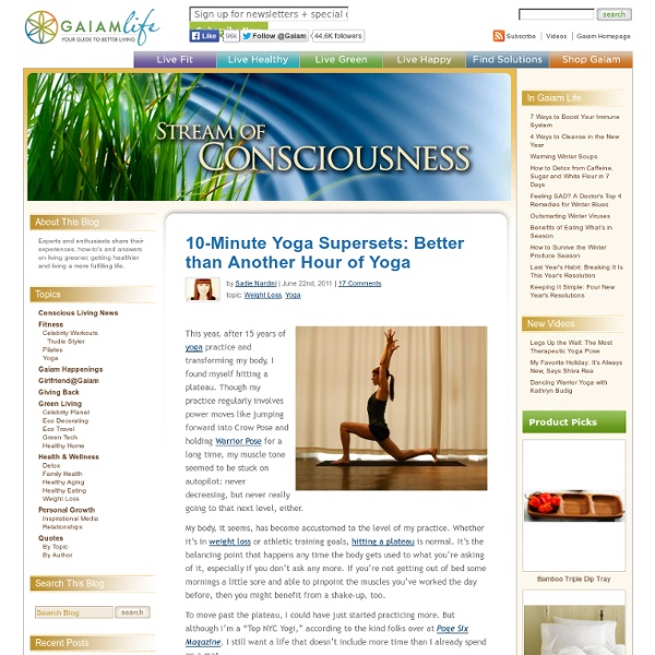 10-Minute Yoga ‘Supersets’: Better than Another Hour of Yoga