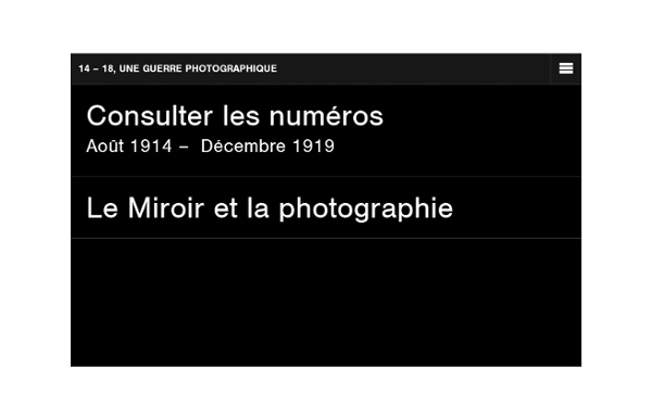 Le Miroir - 14-18, une guerre photographique