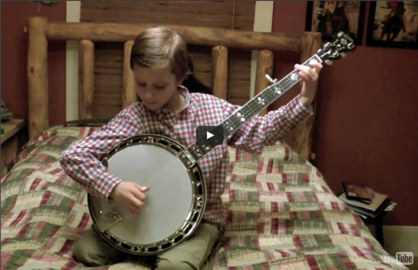 8 Year Old Jonny Mizzone - Flint Hill Special - Sleepy Man Banjo Boys