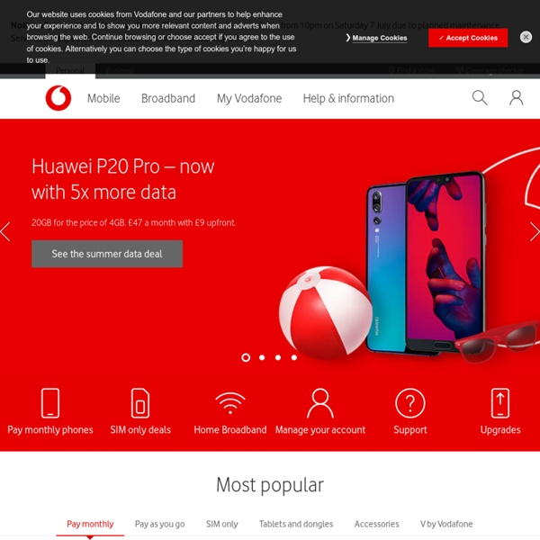 Vodafone - Mobile Phones, Mobile Internet, Broadband and Email