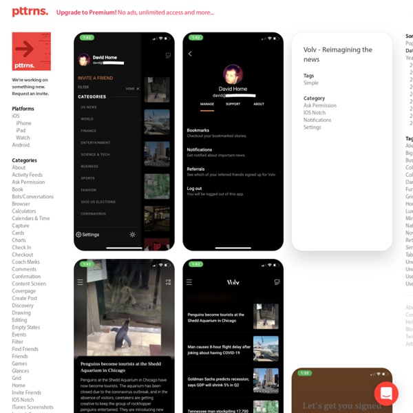 Pttrns - Mobile User Interface Patterns