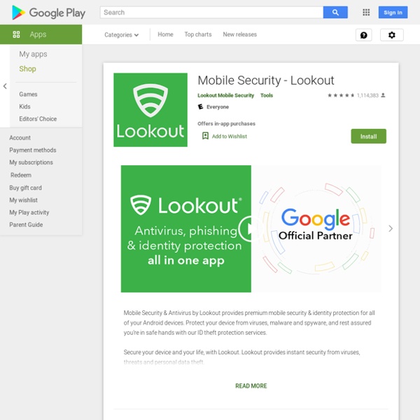 Lookout Mobile Security - Android Market