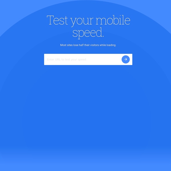 Test Your Mobile Website Speed and Performance - Google