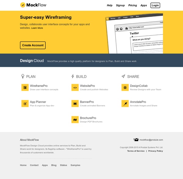 MockFlow: Online Wireframe Tool for Software and Websites