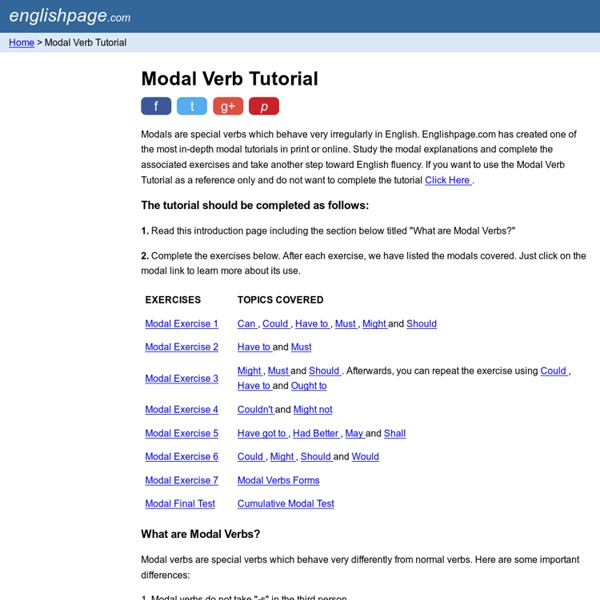 Modal Verb Tutorial