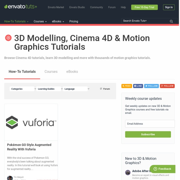 3D & Motion Graphics – Tuts+