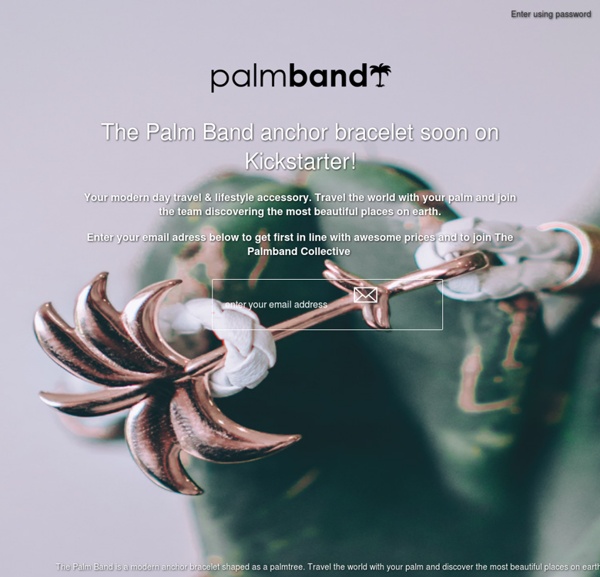 The Palm Band - Your modern day travel & lifestyle accessory.