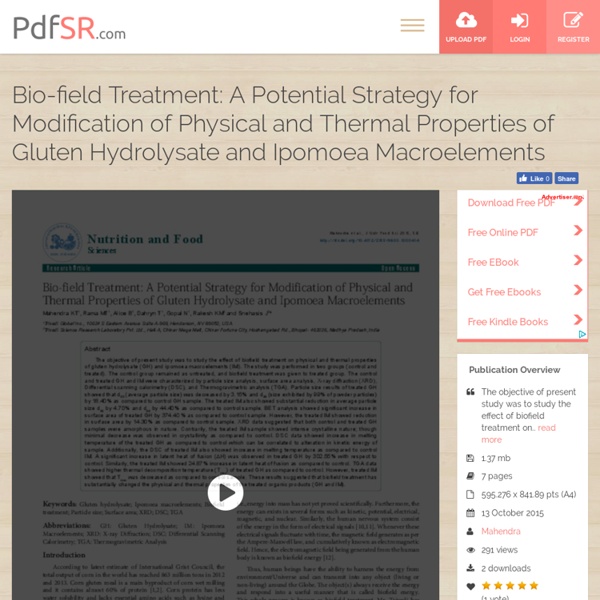 Alteration in Thermal Properties of Ipomoea Macroelements
