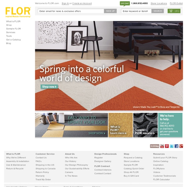 FLOR modular carpet tiles - Create unique, eco-friendly area rugs, runners & wall-to-wall designs