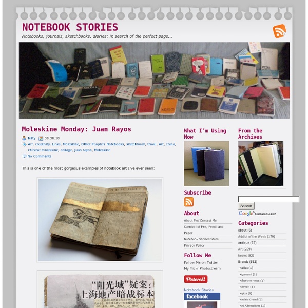 Notebook Stories: A Blog About Notebooks, Journals, Moleskines, Blank Books, Sketchbooks, Diaries and More