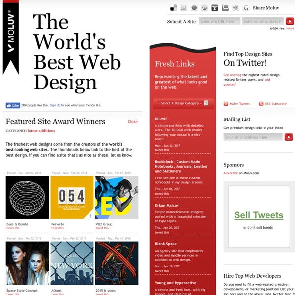 Moluv - The World's Best Web Design - Today's Best Looking Web S