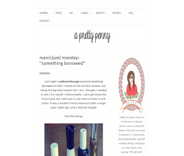 Manic[ure] monday: “something borrowed” « A Pretty Penny