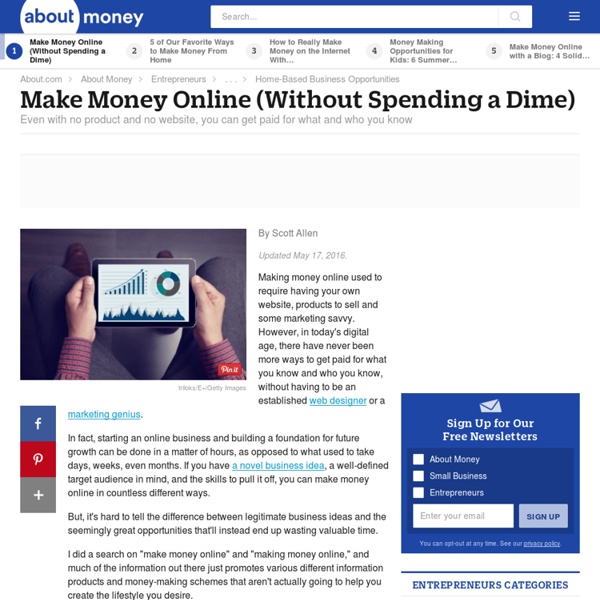 Make Money Online (Without Spending a Dime)