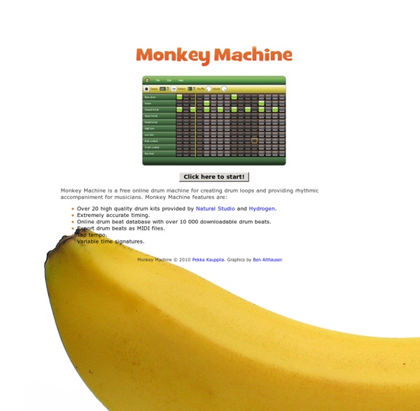 Monkey Machine - online drum machine