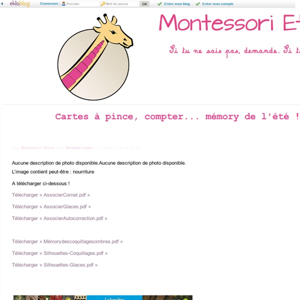 Montessori EtCie - Si tu ne sais pas, demande. Si tu sais, partage.