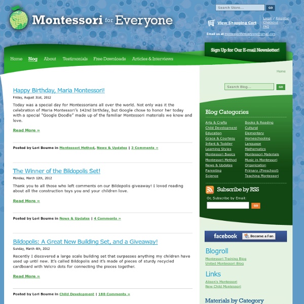 Montessori for Everyone - Montessori Blog