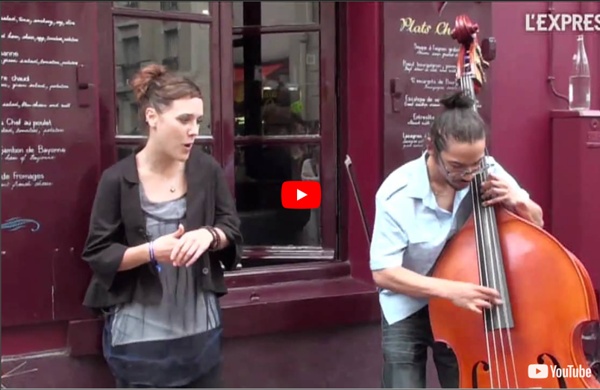 Zaz à Montmartre : Les passants