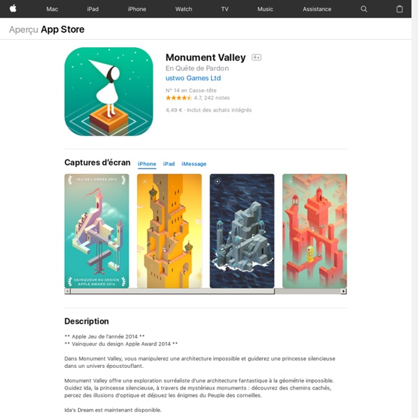 Monument Valley dans l’App Store