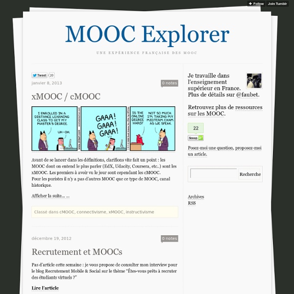 MOOC Explorer (blog)