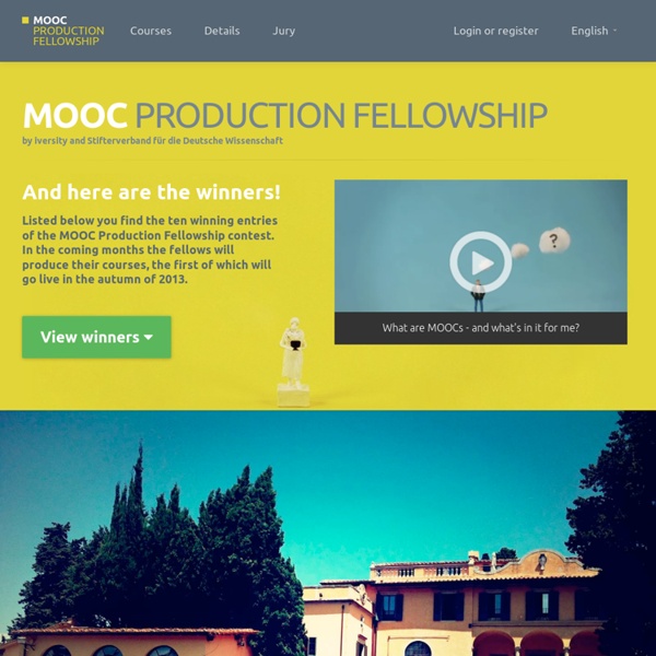 MOOC Production Fellowship