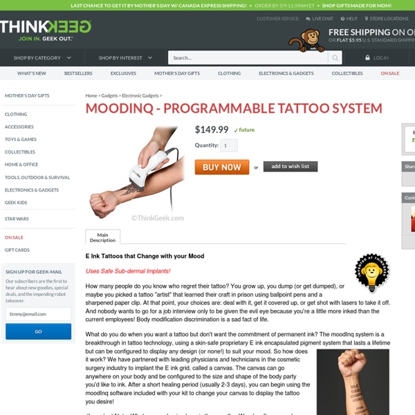 MoodINQ - Programmable Tattoo System