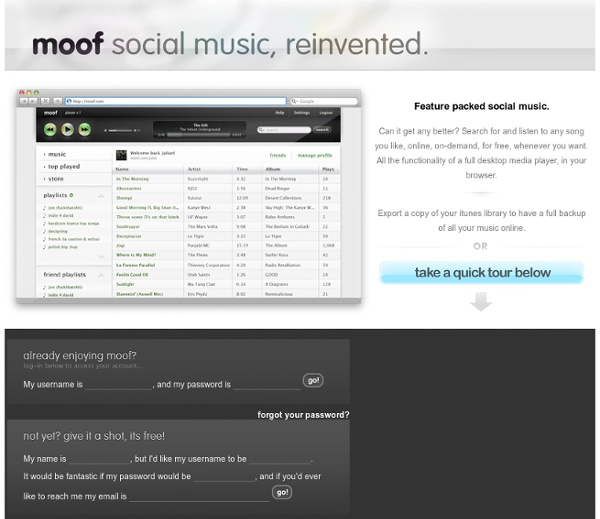 Moof - Social Music Reinvented