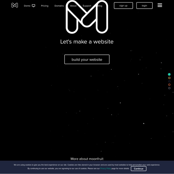 Free Website Builder - Moonfruit - Total website design control