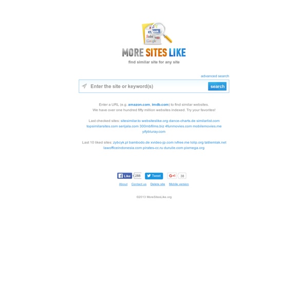 MoreSitesLike - Find More Similar Sites