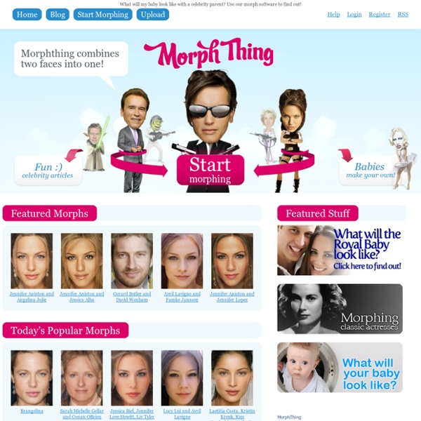 What will my baby look like? Morph Faces and Celebrities Online For Free - MorphThing.com