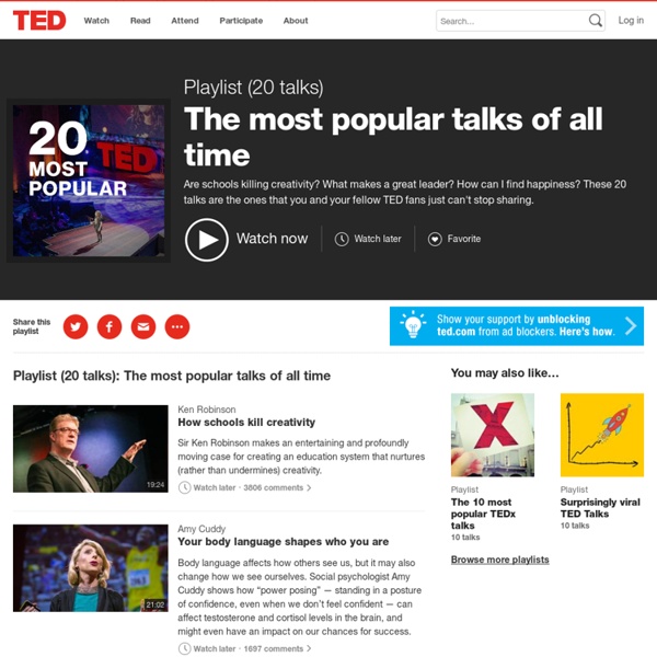 The most popular talks of all time