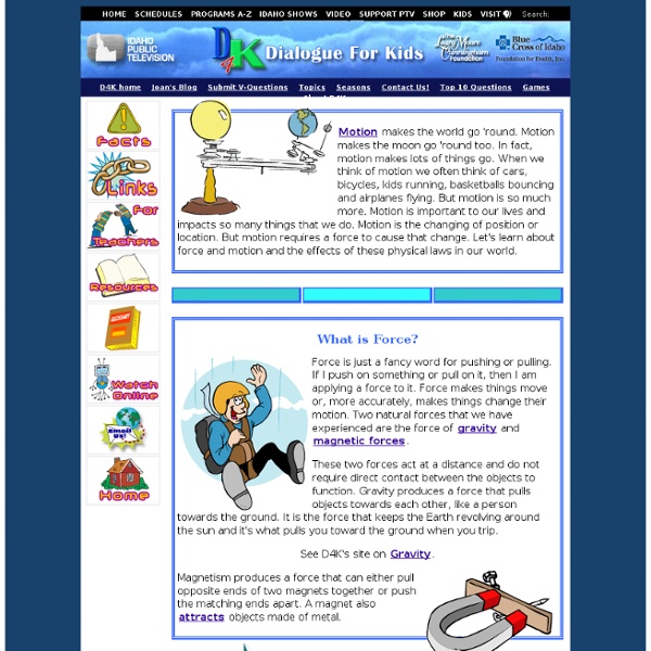 Force and Motion Facts