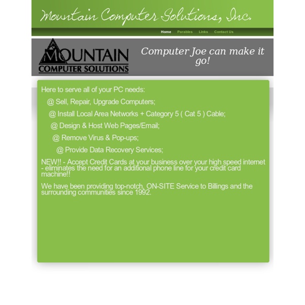Mountain Computer Solutions 406-698-7979