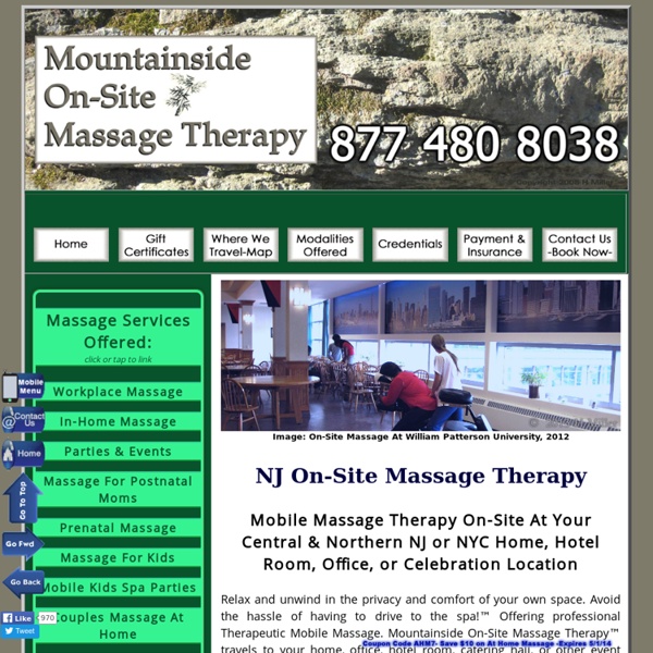 Mountainside On Site Massage Therapy