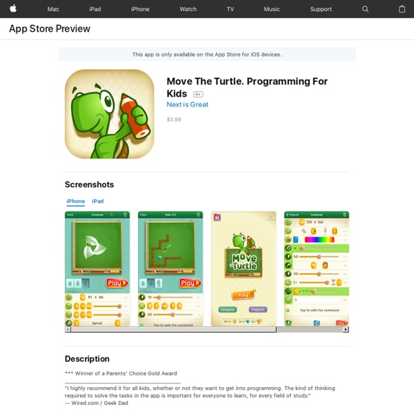 Move the Turtle. Programming for kids
