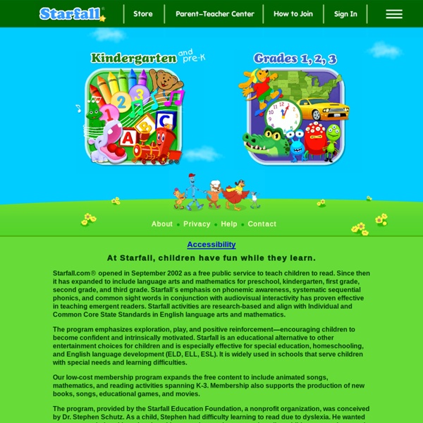 Starfall's Learn to Read with phonics