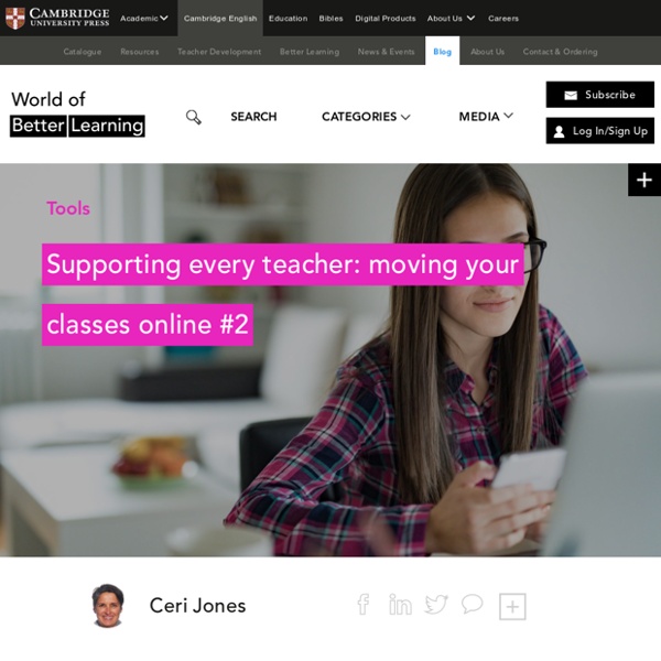 Moving your classes online #2