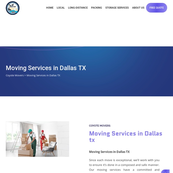 Moving Services in Dallas tx