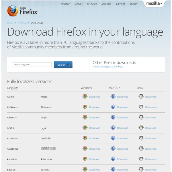 International versions: Get Firefox in you