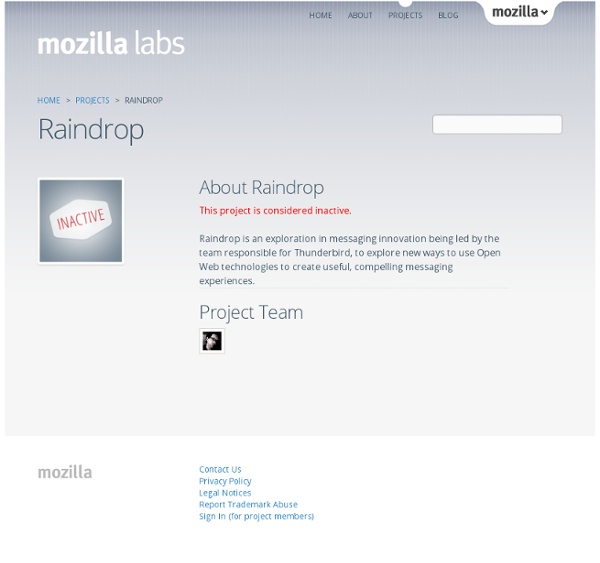 Raindrop by Mozilla Labs